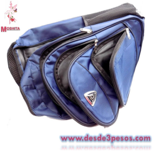 Mochila 4 Separaciones con Cierre en tres tonos 50cm. Alto 35 de ancho PUEDE CAMBIAR EL MODELO