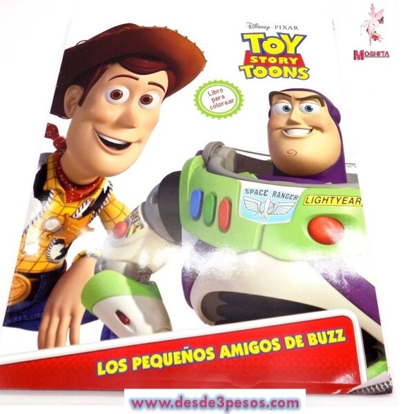 Libro Para Colorear 16 Paginas para Colorear 26.5 x 20 cm. TOY STORY TOONS