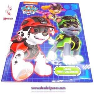 Libro Para Colorear 16 Paginas para Colorear 26.5 x 20 cm. PAW PATROL
