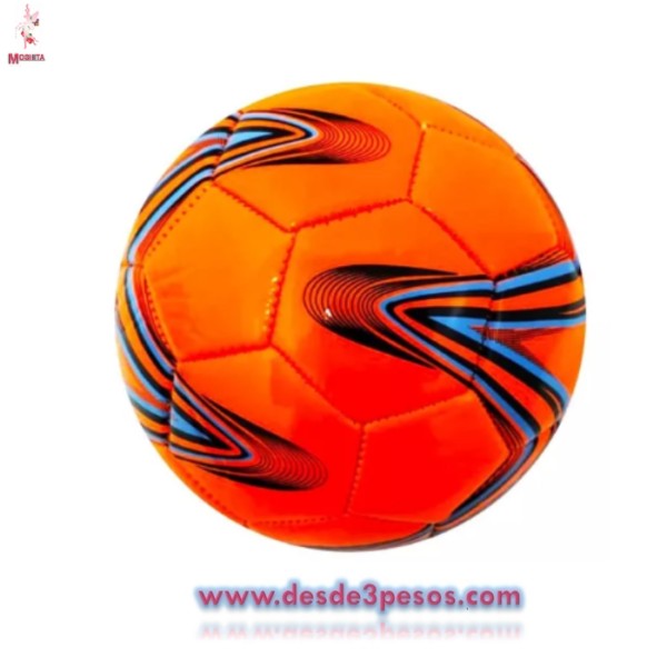 Balon para Futbol en colores Varios Modelos Diferentes 16cm. Aprox. De Diametro - Imagen 3