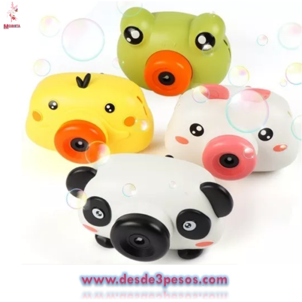 Cámara De Burbujas Automática de Animales con musica ocupa 3 pilas AA no incluidas 13 x 9cm. - Imagen 3
