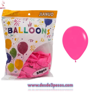 Bolsa con 50 paz, de globos en color rosa #8
