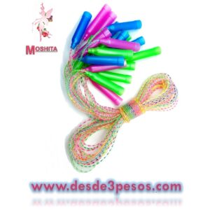 Atado de 10 piezas de Cuerda para saltar, plastico multicolor, $3.25 c/u
