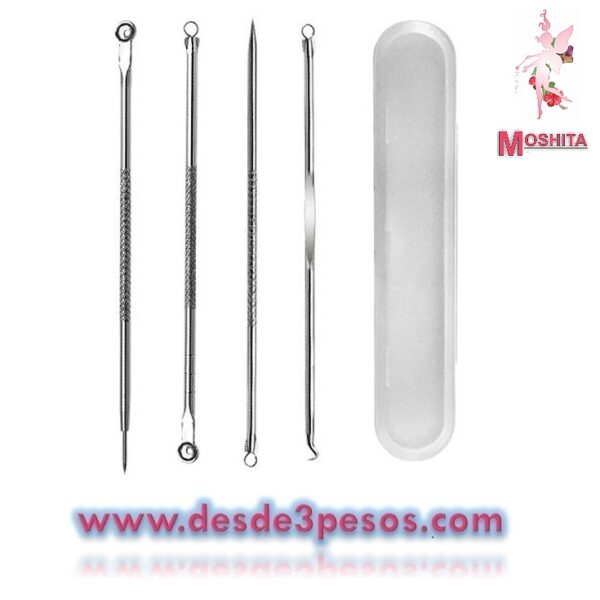 Kit Removedor De Espinillas Anti Acné Puntos Negros 4 Piezas