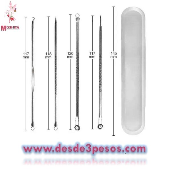 Kit Removedor De Espinillas Anti Acné Puntos Negros 4 Piezas - Imagen 2