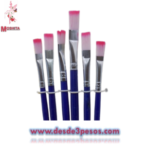 Blíster de 6 Brochas para acuarelas 17., 18 y 20cm.