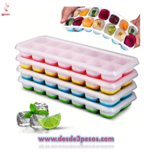 Bandeja para Cubitos de hielo, fácil liberación 28 x 11.5cm. Para 21 cubitos