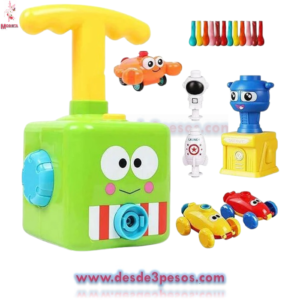 Lanzador de globos para niños, juguetes de coche con bomba 22 pz. 22 x 11 cm.