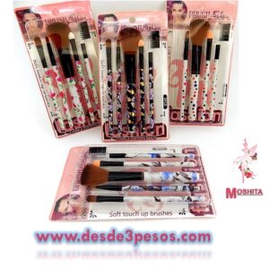 Blister De 5 Brochas decoradas 14cm varios modelos