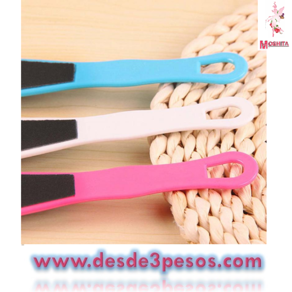 Paquete con 12 Lija Pie Doble Vista 22cm en varios colores - Imagen 2