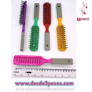 Paquete con 12 Cepillos para Cabello 21 cm en colores