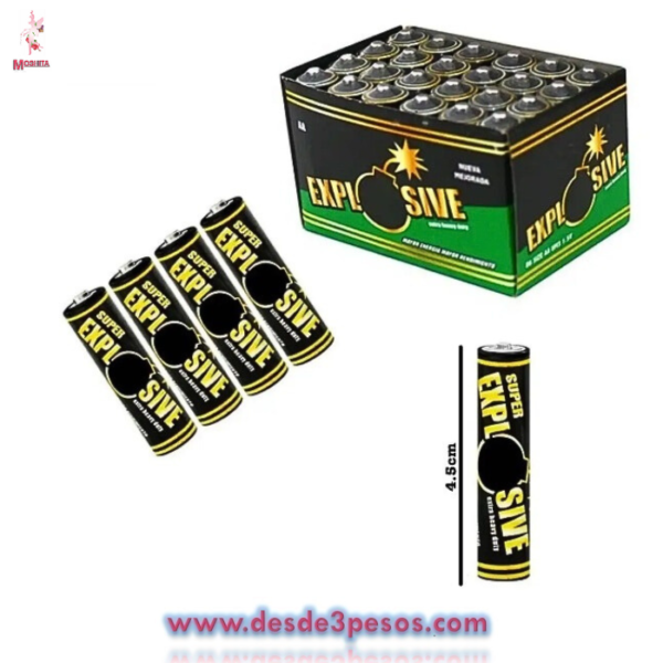 Paquete con 4 Pilas AA, EXPLOSIVE