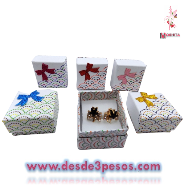 Paquete con 24 Cajas de Regalo Para Anillo en colores 5 x 4.5cm. - Imagen 4