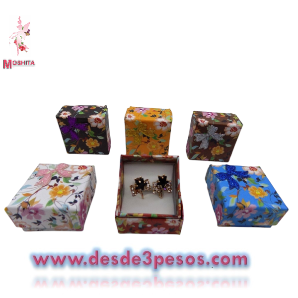 Paquete con 24 Cajas de Regalo Para Anillo en colores 5 x 4.5cm. - Imagen 5