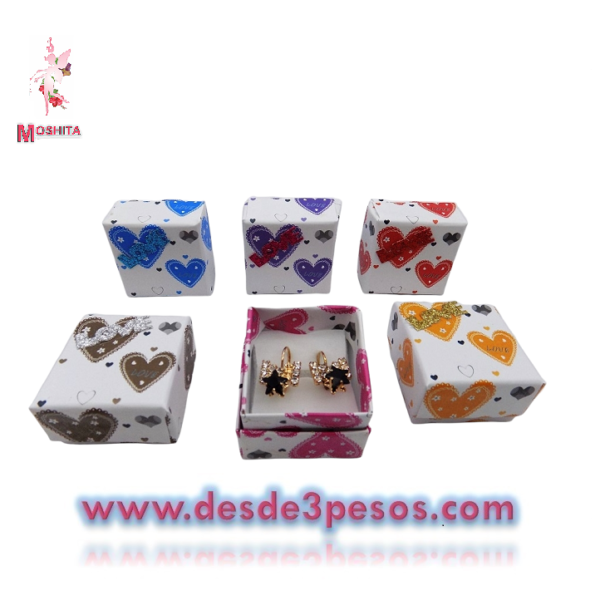 Paquete con 24 Cajas de Regalo Para Anillo en colores 5 x 4.5cm. - Imagen 6