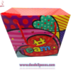 Bolsa de Regalo en forma de caja CHICA, decorada de San Valentín con Diseños Diamantados 21 x 28 cm. - Foto 4