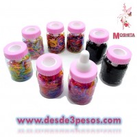 Paquete con 12 Mamilas Rellenas de liga Latex en varios colores