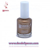 Esmalte para uñas Moshita en color CHOCOLATE CLARO NACARADO 15ml.