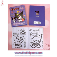 Libro Para Colorear 16 Páginas para Colorear 26.5 x 20 cm. KUROMI