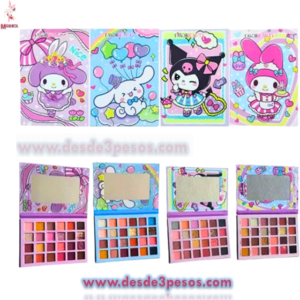 Libro de Sombras con Espejo FAVORBEAUTY 18 Tonos Matte, Brillosos y Marmoleados 4 Presentaciones