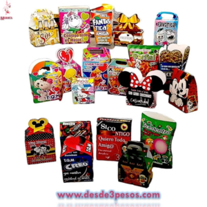 Caja Armable en varios Modelos y Diseños 13 x 16, 10 x 17 aprox. Carton delgado