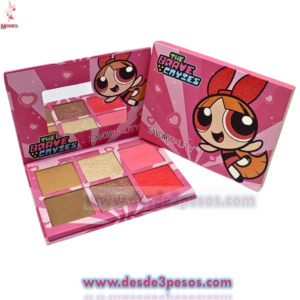 Paleta de 6 tonos de Iluminador y Rubor FAVORBEAUTY 15 X 11 cm. 2 presentaciones
