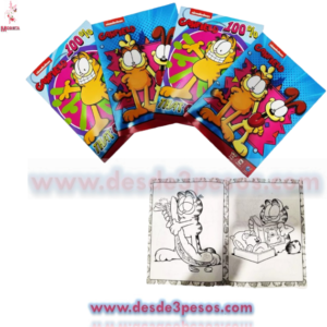 Libro Para Colorear GARFIELD 16 Páginas para Colorear 26.5 x 20 cm.