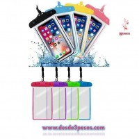 Funda Protector Contra Agua Celular Sumergible 21 x 11cm.