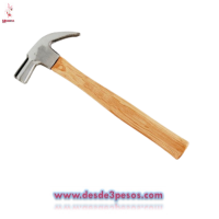 Martillo con cabeza de acero10 x 4cm. y mango de madera 28cm. De largo