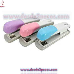 Engrapadora STAPLER 24/26-6 de metal 3 colores Rosa, Azul y Morado 11.5 x 3.5 cm.