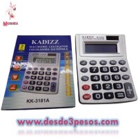 Calculadora SURIMAX SM-3181A en tono gris 13.5 X 10.5cm. Musical