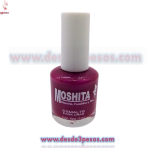 Esmalte Moshita en color Rosa Fuerte metálico   15ml.