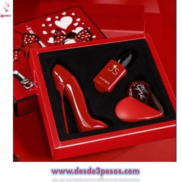 Estuche 3 Perfumes Mujer Versión De Bolsillo Fragancia Dulce 50 Y 30 ML. - Imagen 3