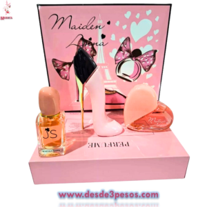 Set De Perfume De 3pza. Maiden Anna 50 y 30 ml Para Mujer aroma Crítico