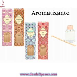 Aromatizante con 5 Varitas Aromas Florales 50 ml.