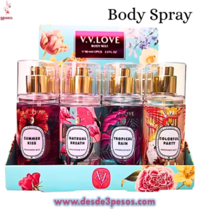 Spray Corporal BODY MIST diferentes aromas 88ml. presentación como foto