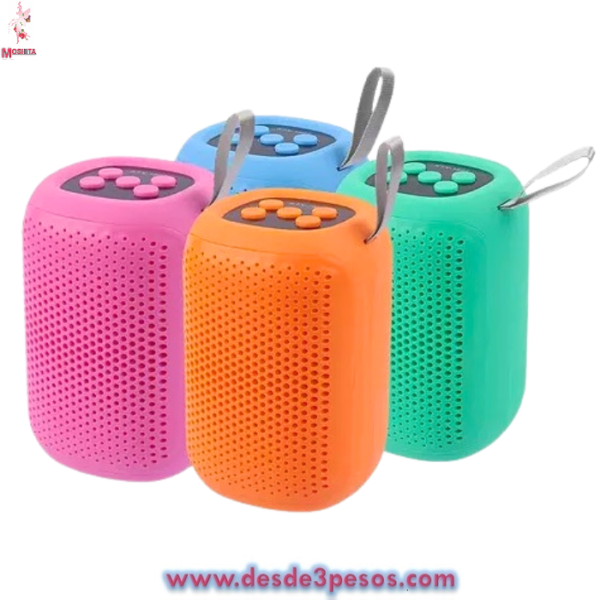 Bocina Radio FM/Reproductor Link bits Mod: RFR-320 12 x 7 cm.  Incluye cargador - Imagen 3