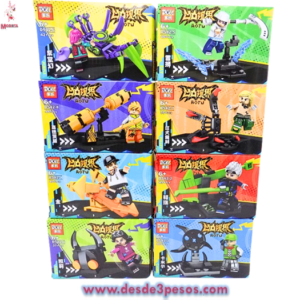 GAMA DE 8 Personajes LEGO modelos como Foto 7 x 5 cm. Aprox.