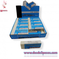Caja con 30 Goma Escolar Plastic Eraser 5 x 2 cm