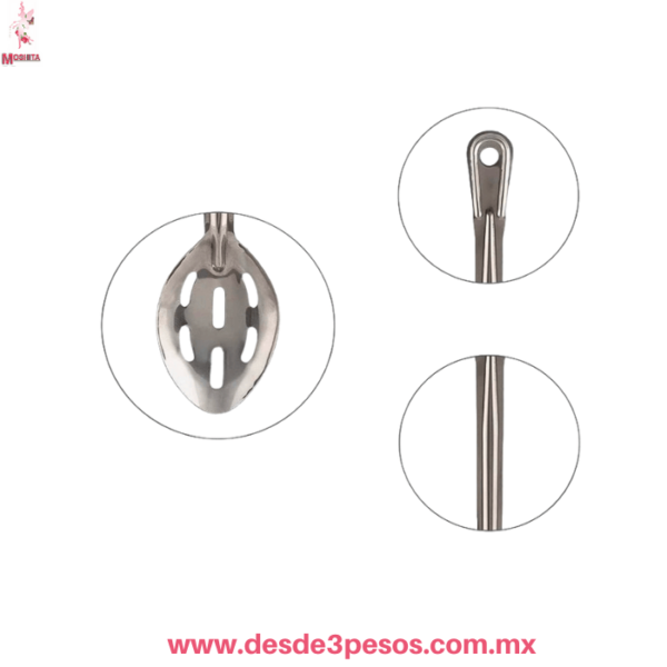 Cuchara Perforada Acero Inoxidable 35 x 7.5 cm. - Imagen 2