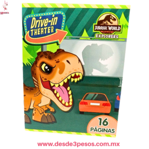 Libro Para Colorear JURASSIC BABY 16 Paginas para Colorear 26.5 x 20 cm.