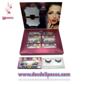 Pestañas 6D Marca DOVSHY; Natural y suave.