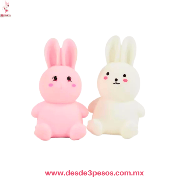 Conejo Squishy Antiestrés Kawaii Apretable  Aprox. 12 Cm TT-2978 - Imagen 2
