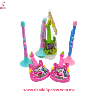 Set Musical Juguete Infantil: Guitarra y Clarinete, Varios Diseños. Aprox. 15 cm HFY-9721
