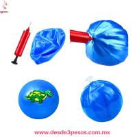 Pelota Burbuja Mágica Inflable con Diseños de Animales, aprox.23 cm, no Incluye Inflador. KKU-J-03