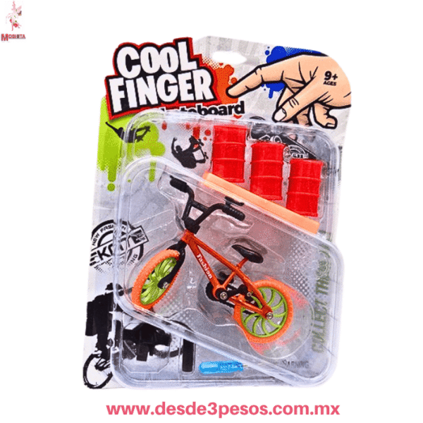 Kit Mini Bicicleta BMX de Dedos 'Cool Finger' (10.5cm) + Rampa y Accesorios HFY-12498 - Imagen 4