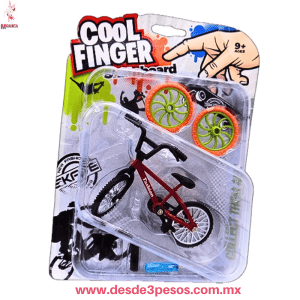 Kit Mini Bicicleta BMX de Dedos 'Cool Finger' (10.5cm) + Rampa y Accesorios HFY-12498 - Imagen 3