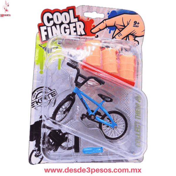 Kit Mini Bicicleta BMX de Dedos 'Cool Finger' (10.5cm) + Rampa y Accesorios HFY-12498 - Imagen 6