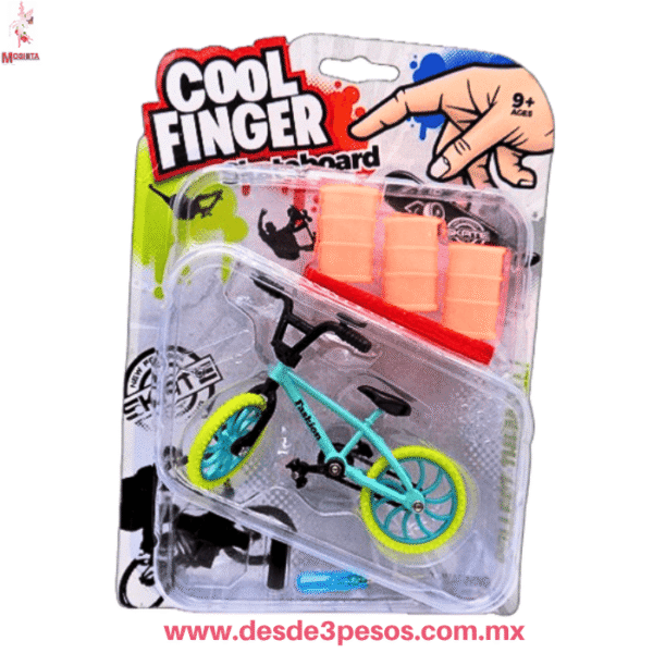 Kit Mini Bicicleta BMX de Dedos 'Cool Finger' (10.5cm) + Rampa y Accesorios HFY-12498 - Imagen 5