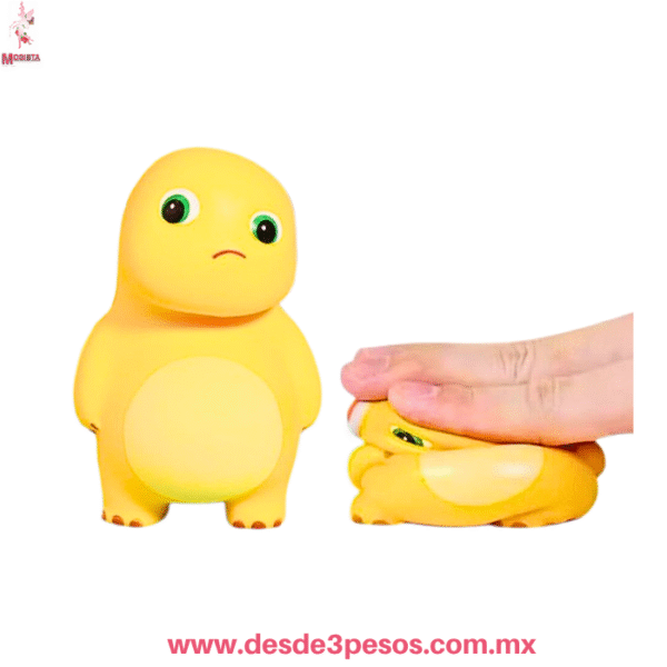 Squishy Suave Antiestrés de Dinosaurio Amarillo | Juguete Kawaii | 9 X 7cm | Modelo TT-2977 - Imagen 2
